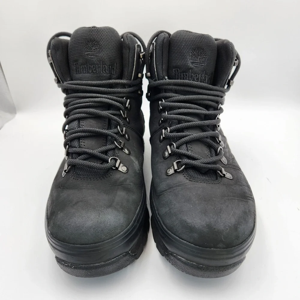 Timberland Euro Hiker F/L Waterproof‎ A2EMT Womens 10 Boot Black Leather Hiking